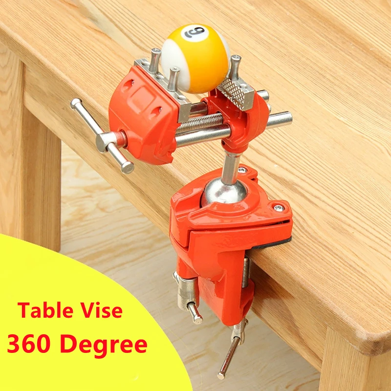 Bench Vise Swivel - Mini Vise Rotates 360 Degree Rotating