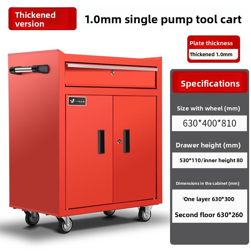 Workshop Tools Box - Heavy Duty Tool Cabinet with Wheels