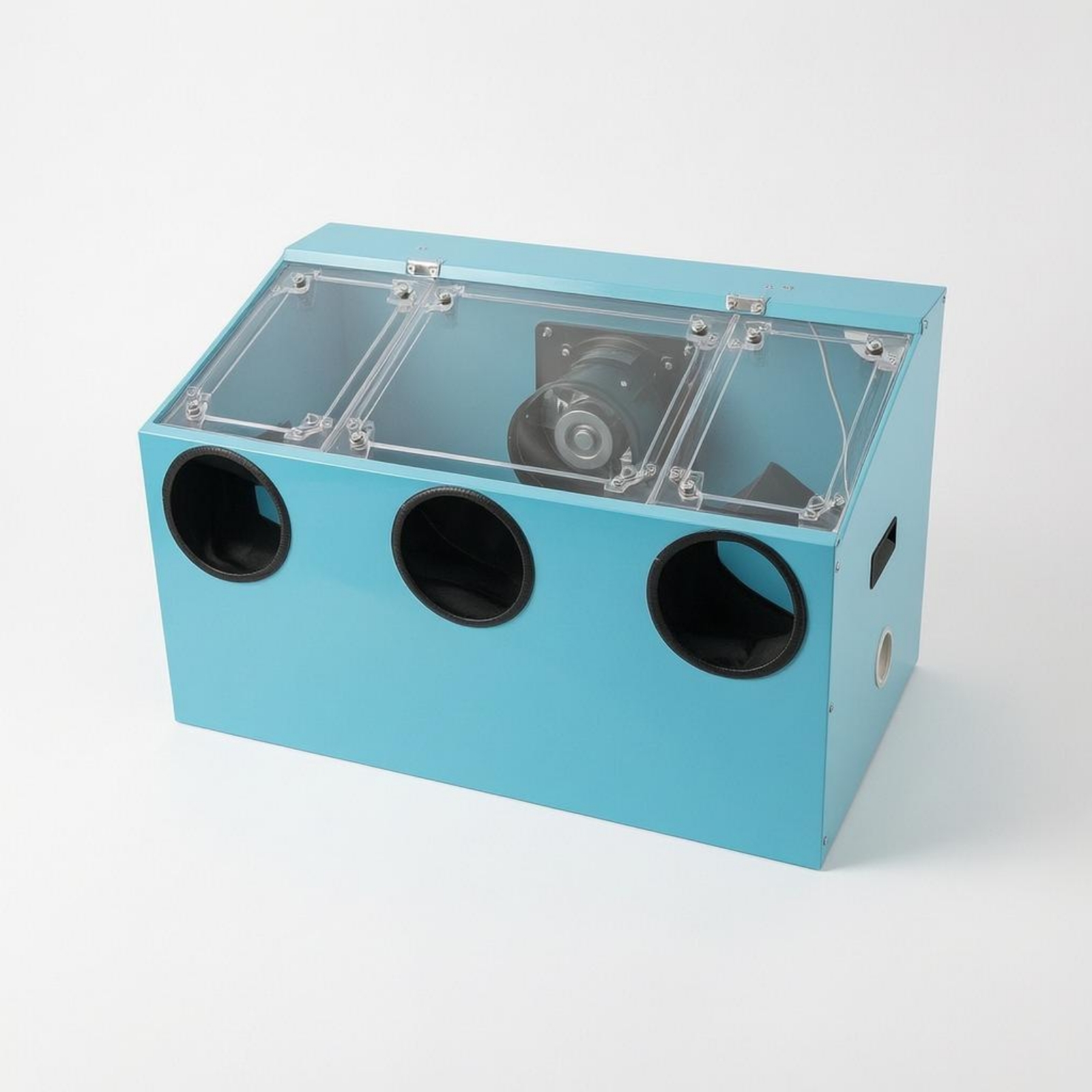 Tools In Workshop - Fully Enclosed Dust Box Transparent Acrylic