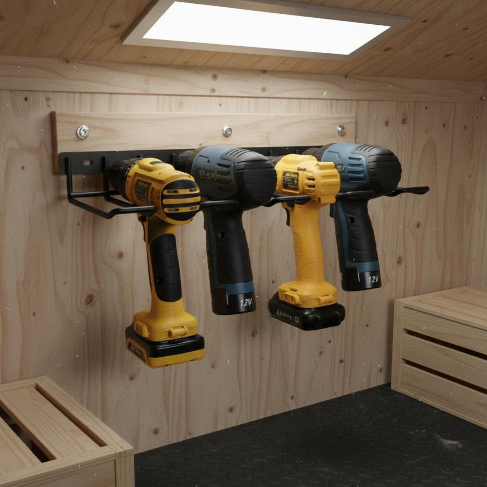 Wall Mount Drill Holder Easy I - Tools In Workshop のレビューと価格