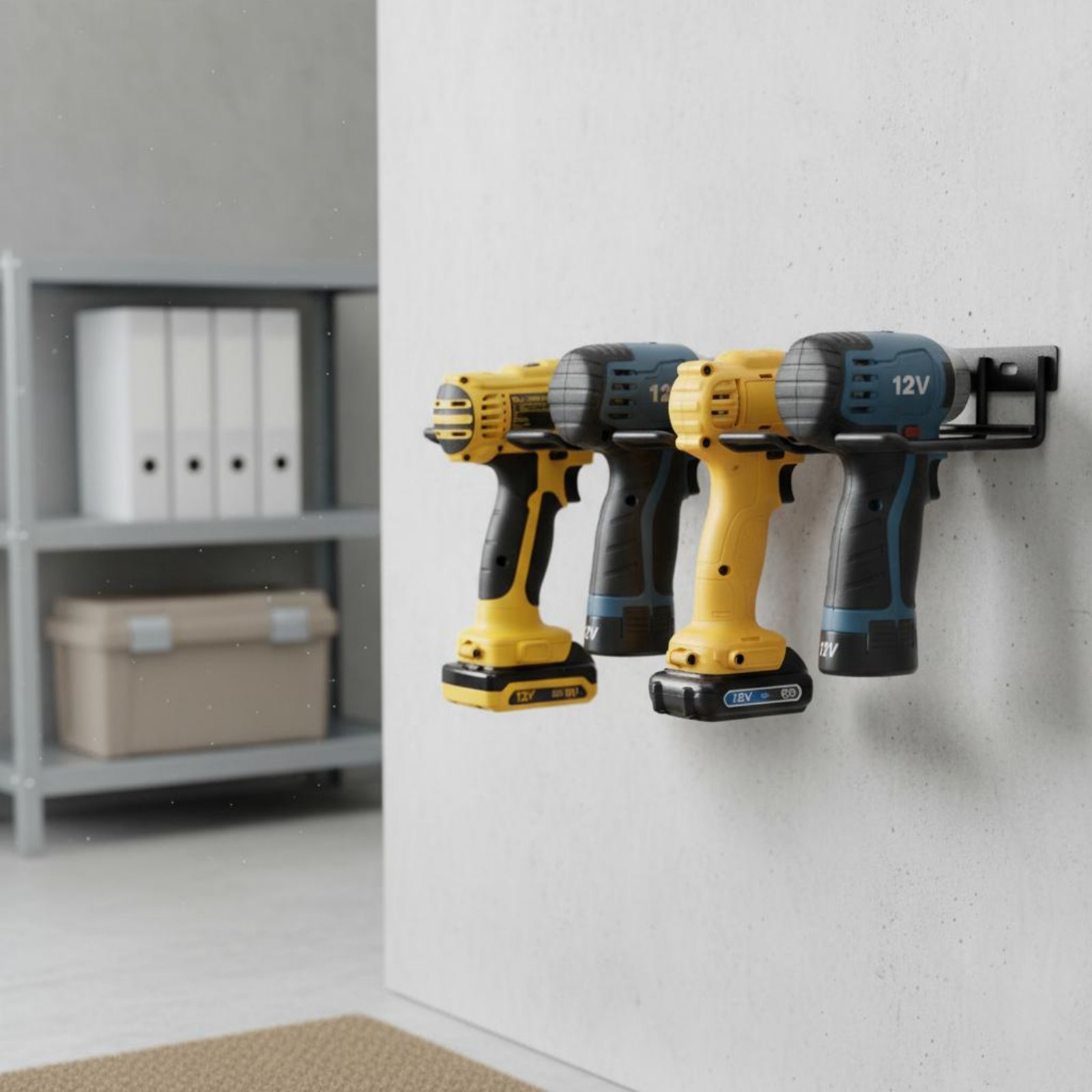 Wall Mount Drill Holder Easy I - Tools In Workshop のレビューと価格