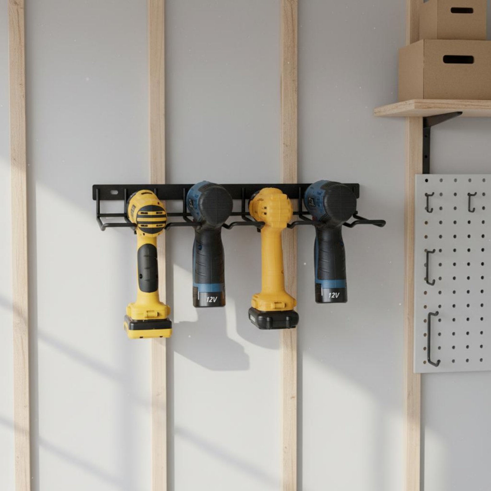Wall Mount Drill Holder Easy I - Tools In Workshop のレビューと価格