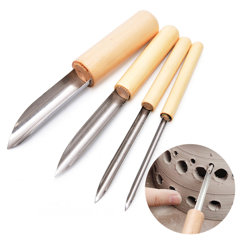 Pottery Tool Puncher 4 Pieces/ - Chisel Set Wood のレビューと価格