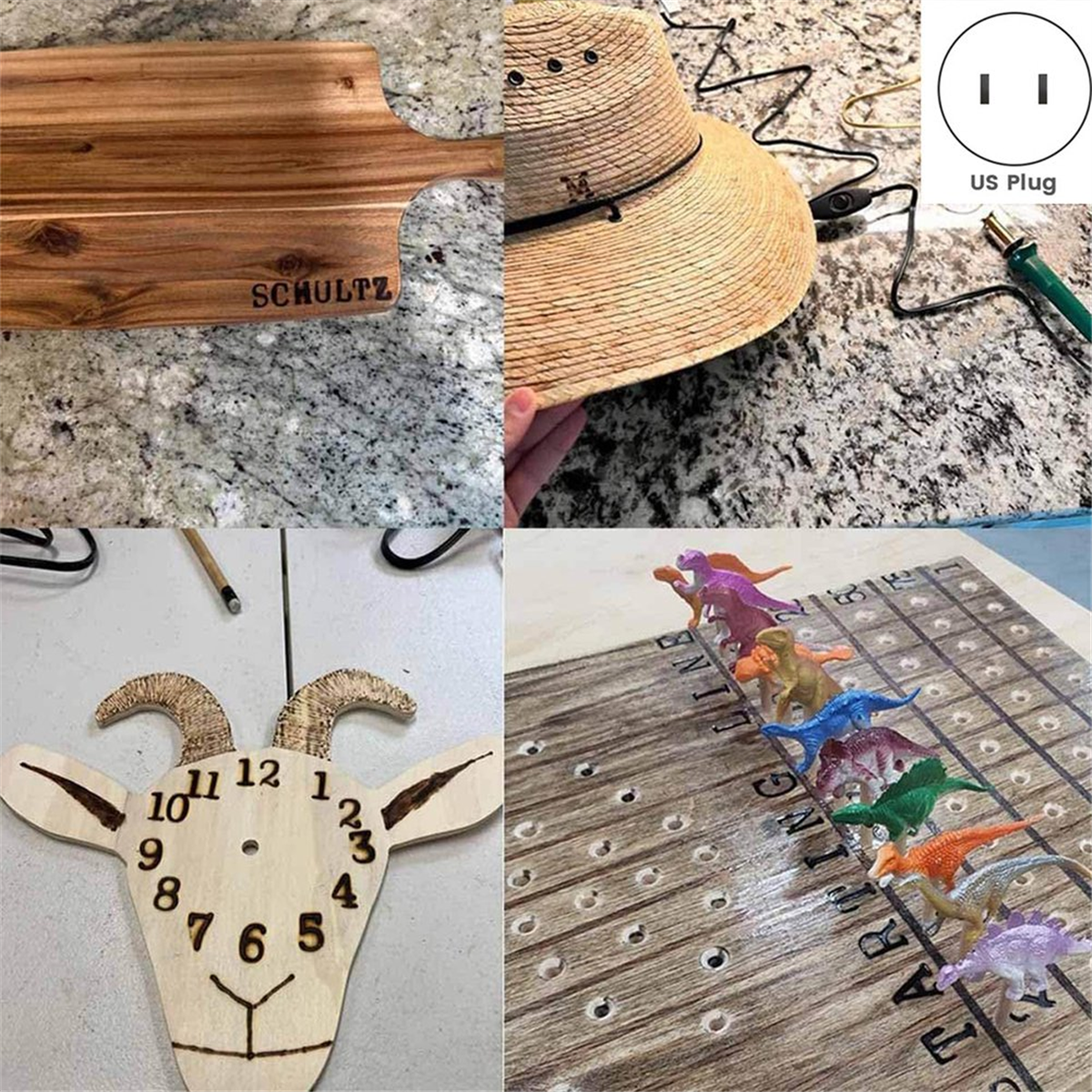 New Wood Burner with Letters S - Chisel Set Wood のレビューと価格