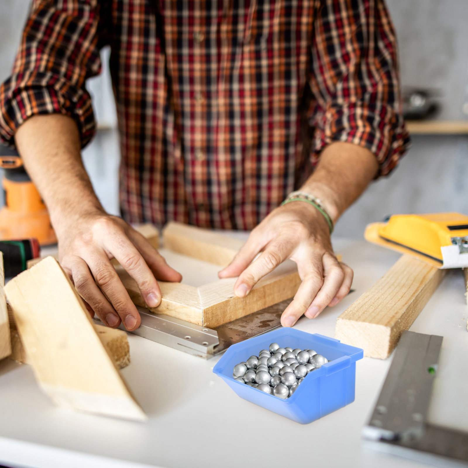 6Pcs Heavy Duty PP Plastic Par - Tools Box For Workshop のレビューと価格