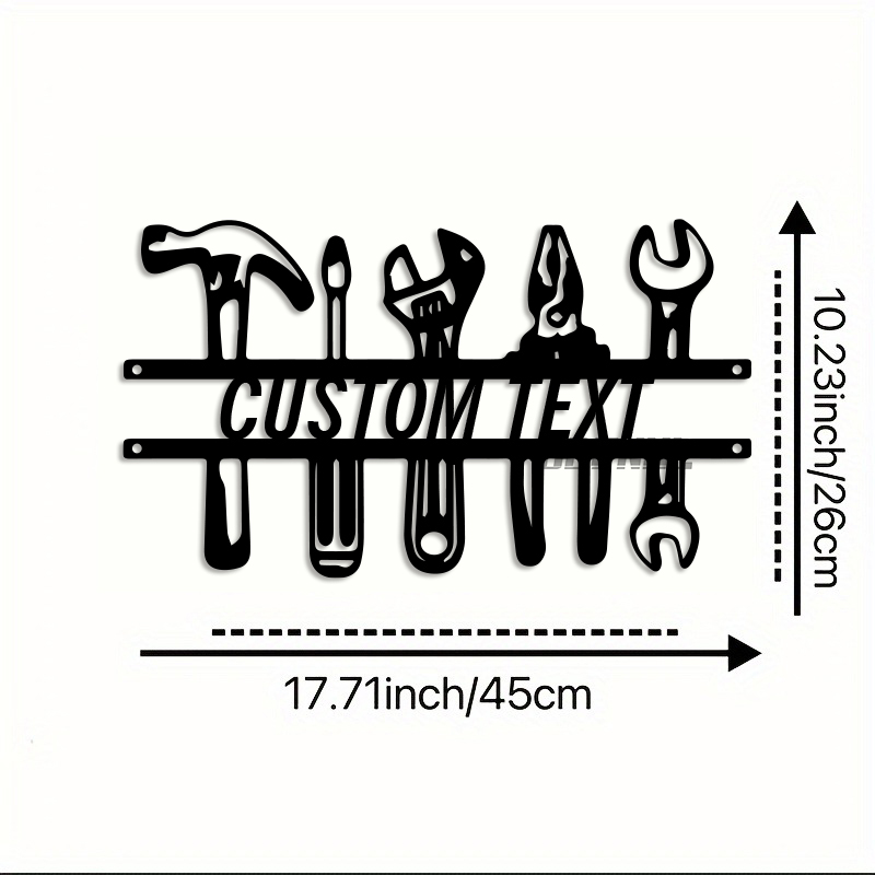 DIY Industrial Style Iron Wall - Workshop Tools With Name のレビューと価格