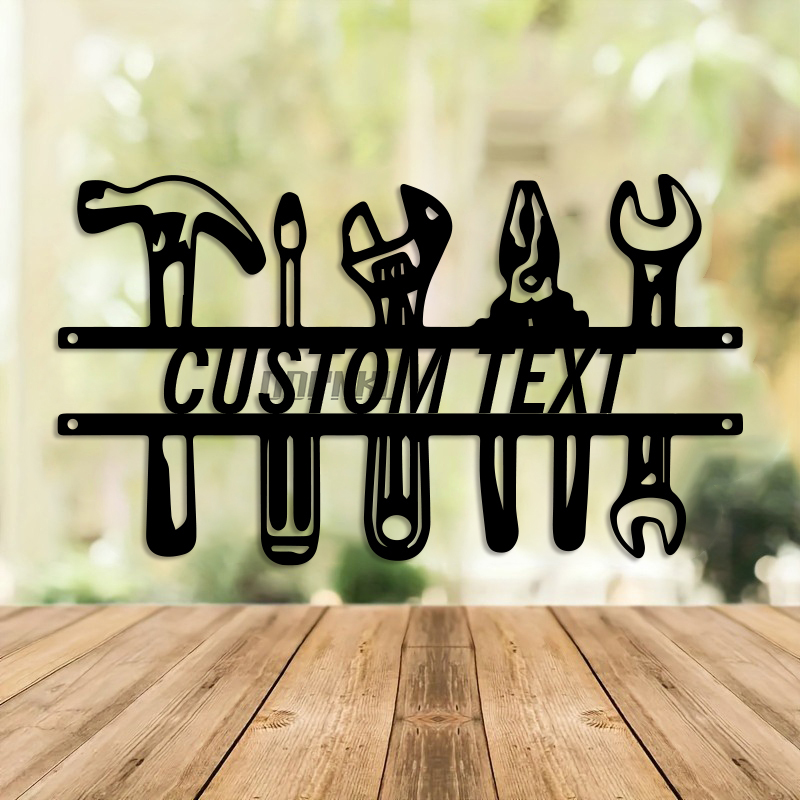 DIY Industrial Style Iron Wall - Workshop Tools With Name のレビューと価格