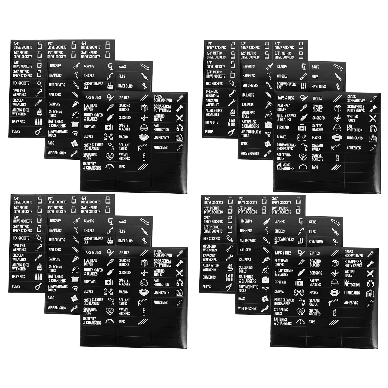 360pcs Toolbox Labels Self-Adh - Tools Box For Workshop のレビューと価格