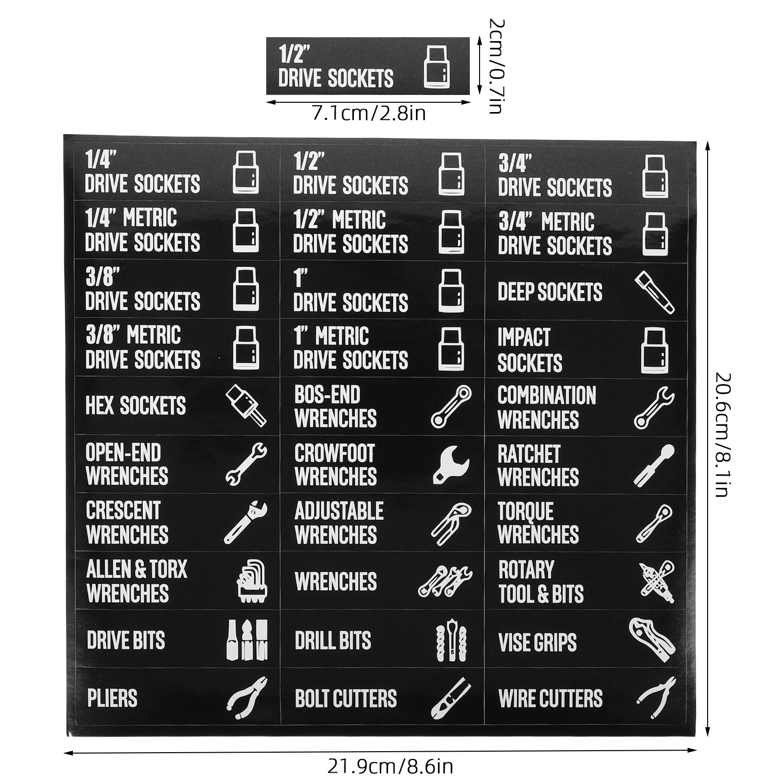 360pcs Toolbox Labels Self-Adh - Tools Box For Workshop のレビューと価格