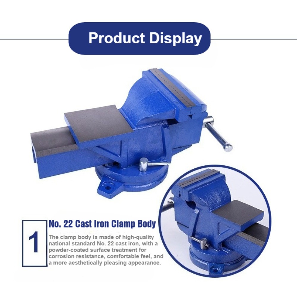 6-Inch Heavy Duty Bench Vise N - Bench Vise Swivel のレビューと価格