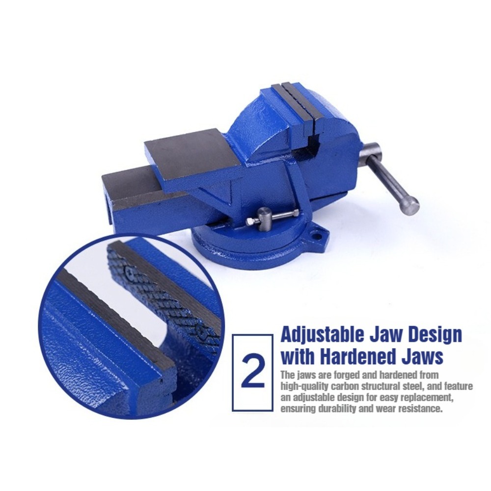6-Inch Heavy Duty Bench Vise N - Bench Vise Swivel のレビューと価格