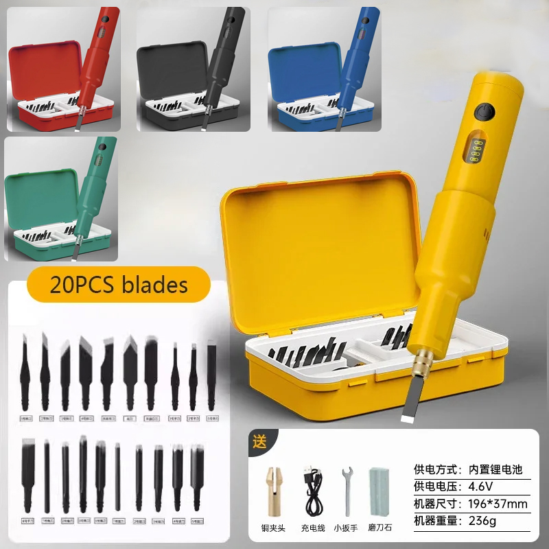 20PCS Blade Electric Engraving - Chisel Set Wood のレビューと価格