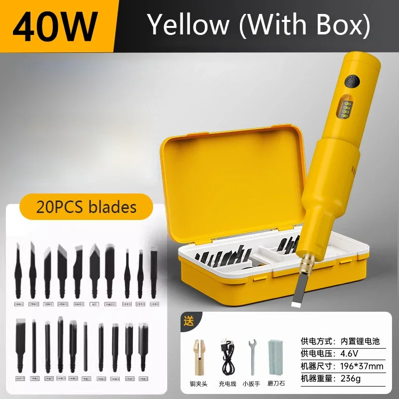 20PCS Blade Electric Engraving - Chisel Set Wood のレビューと価格