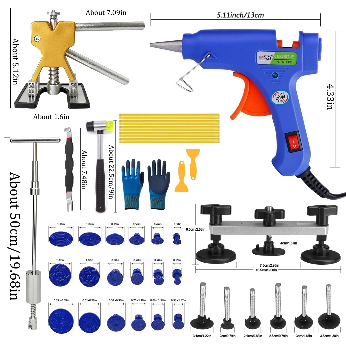 Dent Repair Kit Car Puller Too - Workshop Tools Kit のレビューと価格