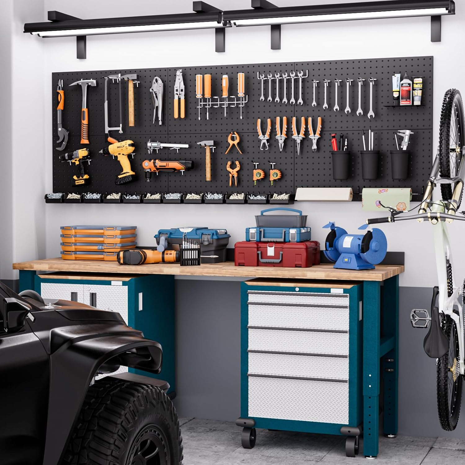 48x36 Inch Metal Pegboard Kit  - Workshop Tools Kit のレビューと価格