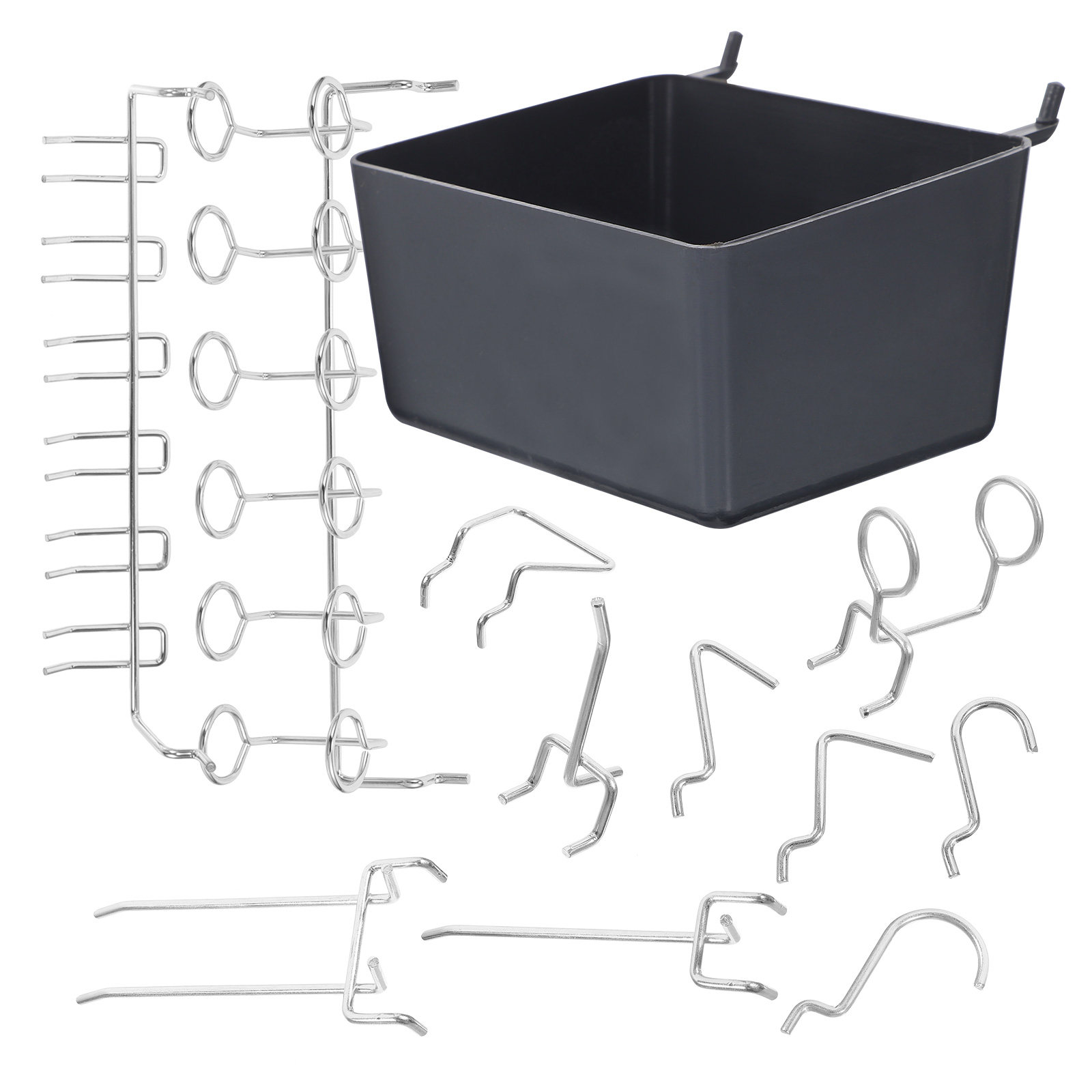 80Pcs Pegboard Hooks Bins Kit  - Workshop Tools Kit のレビューと価格