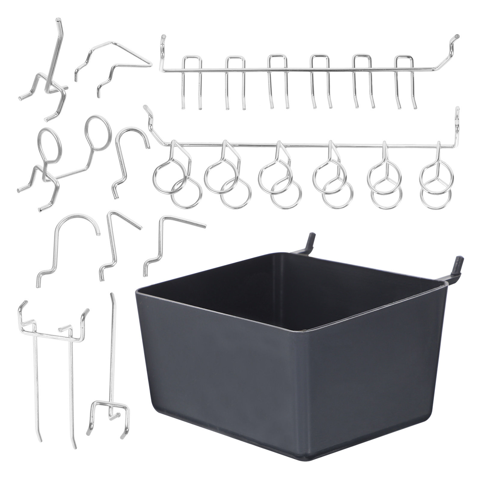 80Pcs Pegboard Hooks Bins Kit  - Workshop Tools Kit のレビューと価格