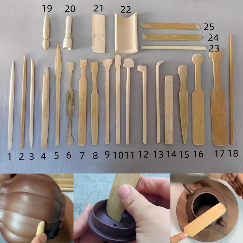 25pcs Pottery Teapot Making To - Chisel Set Wood のレビューと価格