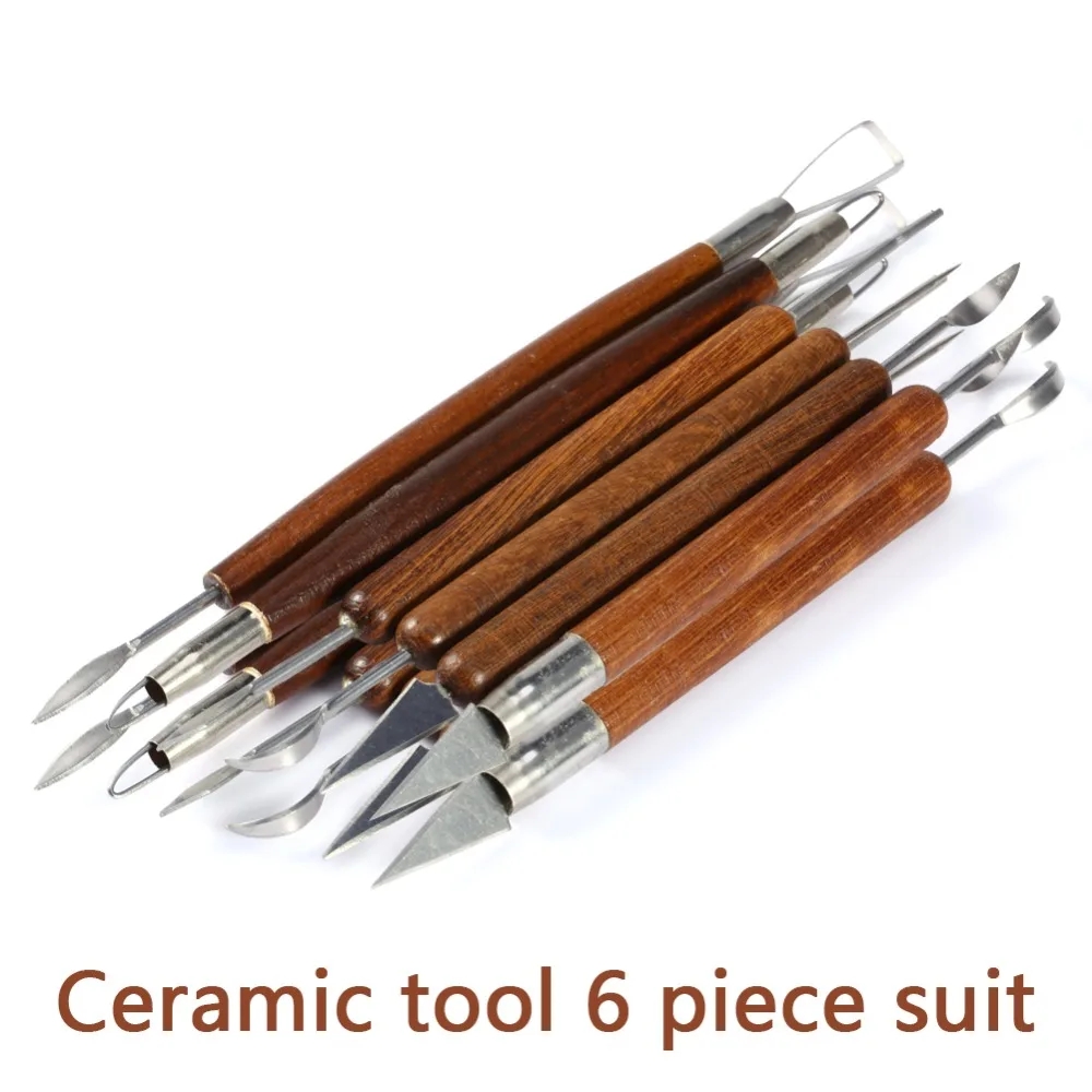 6PCS Sculpting Tool Pottery Wo - Chisel Set Wood のレビューと価格