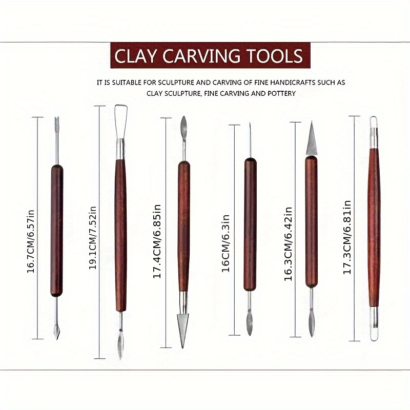 6PCS Sculpting Tool Pottery Wo - Chisel Set Wood のレビューと価格
