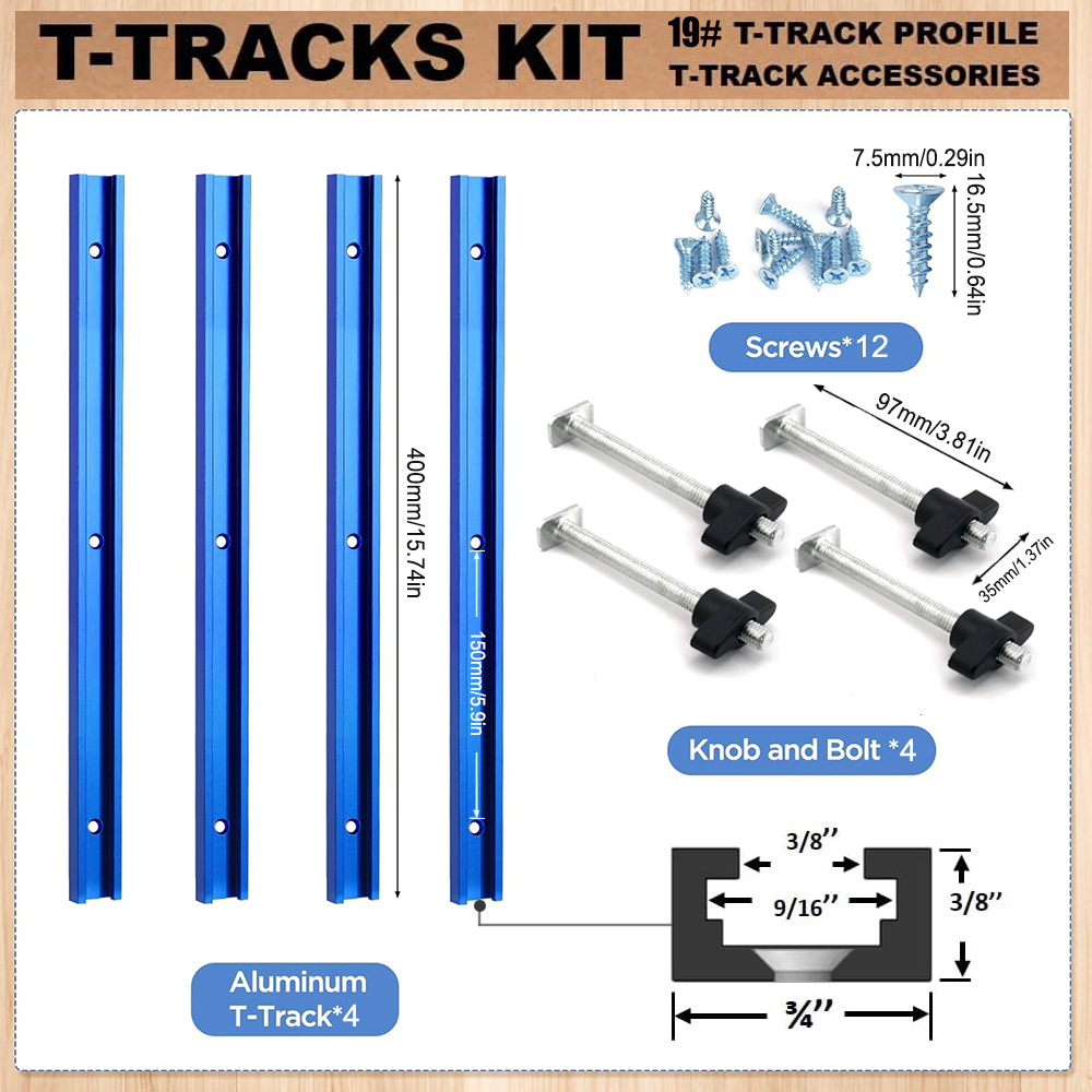 Woodworking 19# T-track Kit an - Router Table Insert のレビューと価格