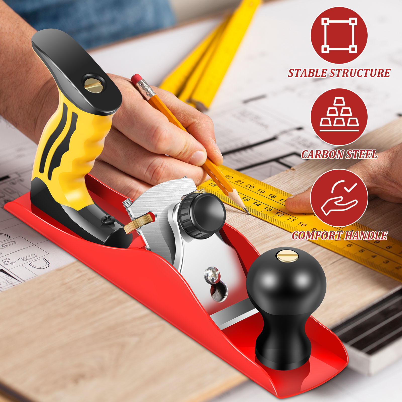 Wood Hand Planer Set Hand Tool - Hand Plane Block のレビューと価格