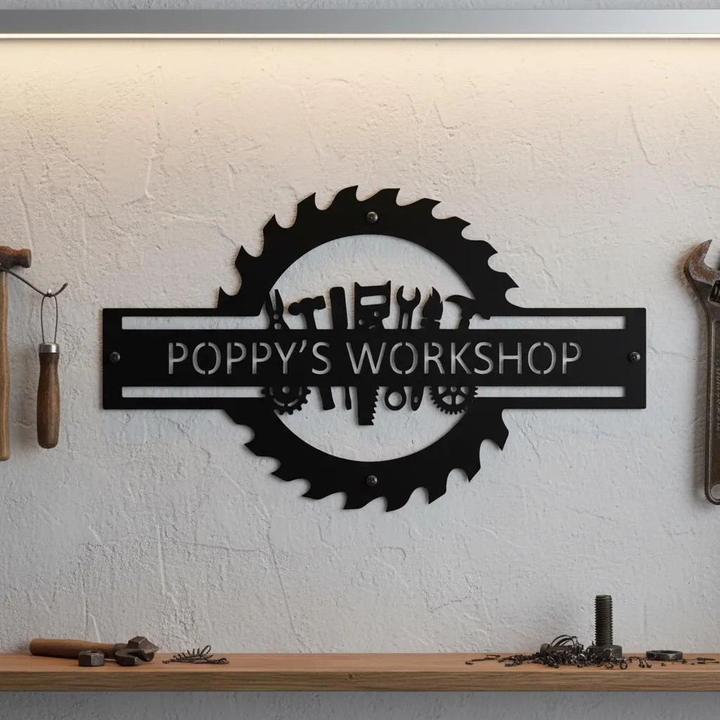 Custom Garage Name Sign,Worksh - Workshop Tools With Name のレビューと価格