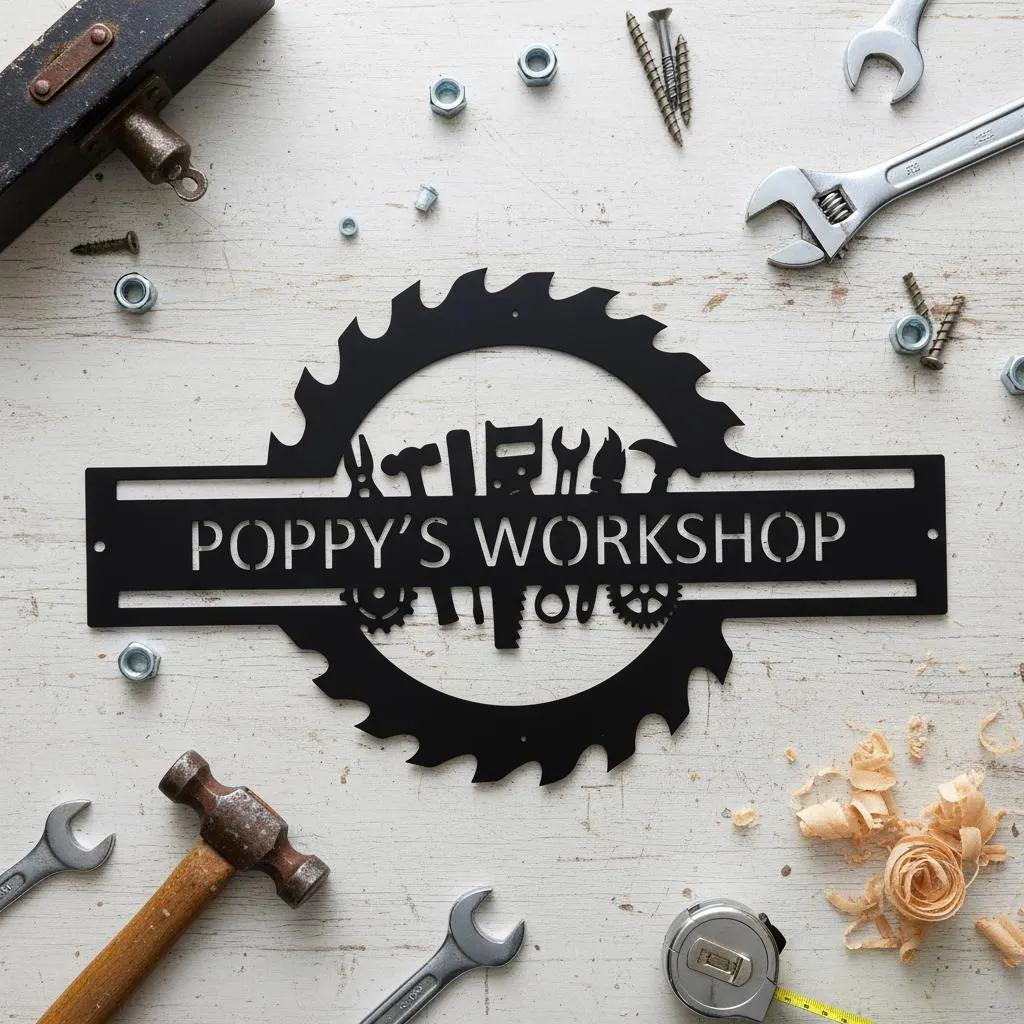 Custom Garage Name Sign,Worksh - Workshop Tools With Name のレビューと価格