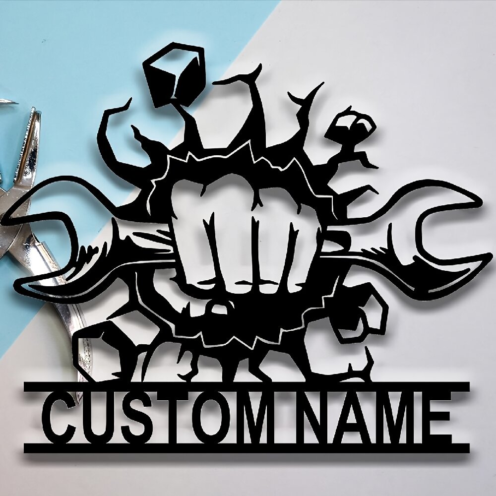 Custom Metal Workshop Wall Sig - Workshop Tools With Name のレビューと価格