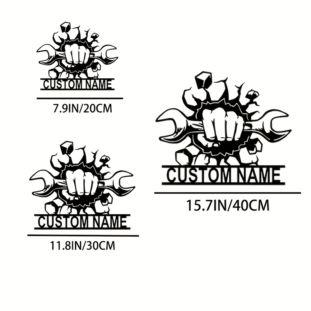 Custom Metal Workshop Wall Sig - Workshop Tools With Name のレビューと価格