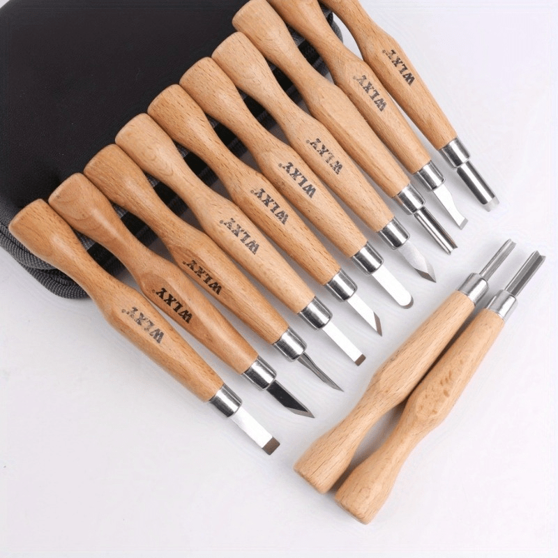 Set Of 12 Professional Wooden  - Chisel Set Wood のレビューと価格