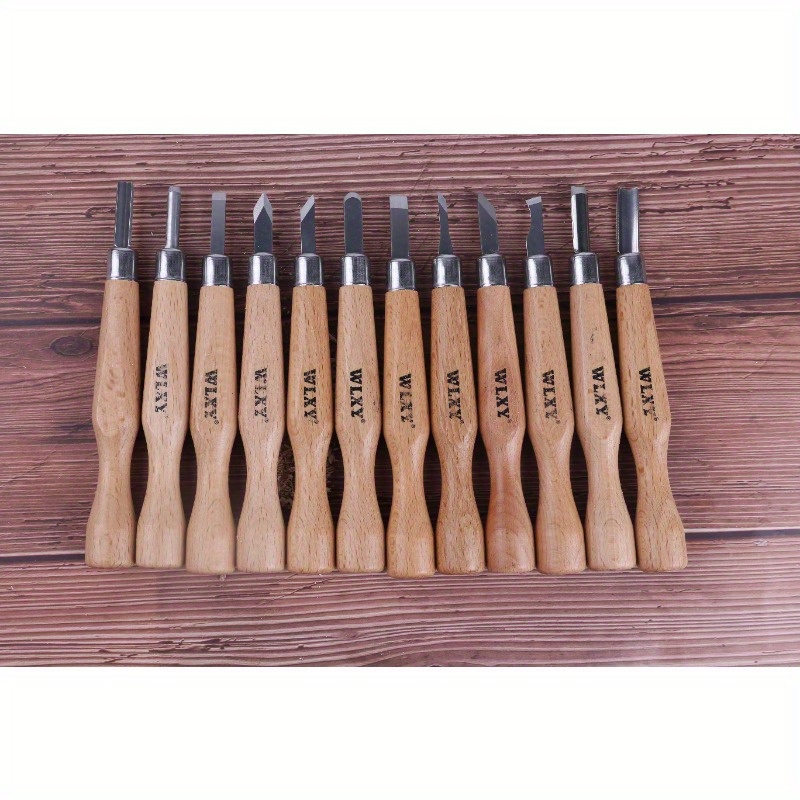 Set Of 12 Professional Wooden  - Chisel Set Wood のレビューと価格