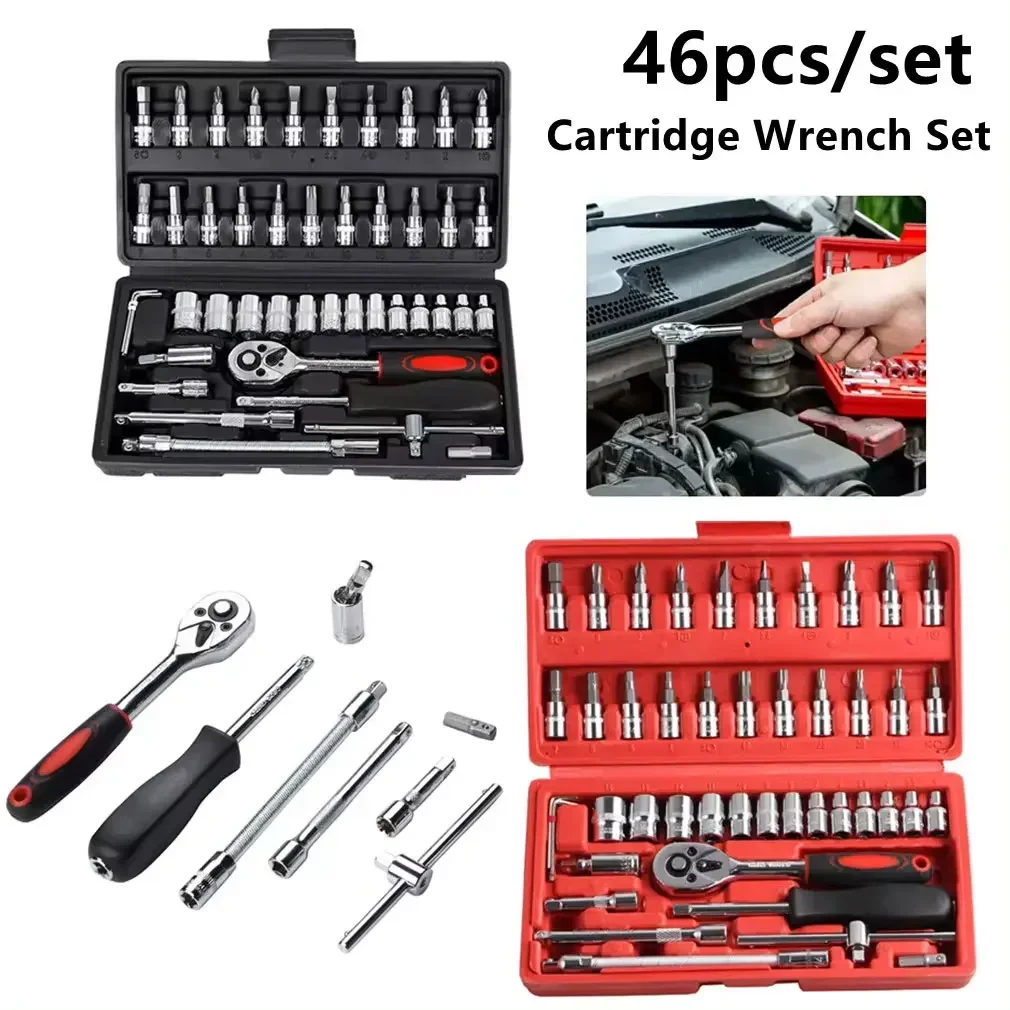 46 PCS Professional Auto Repai - Workshop Tools Kit のレビューと価格