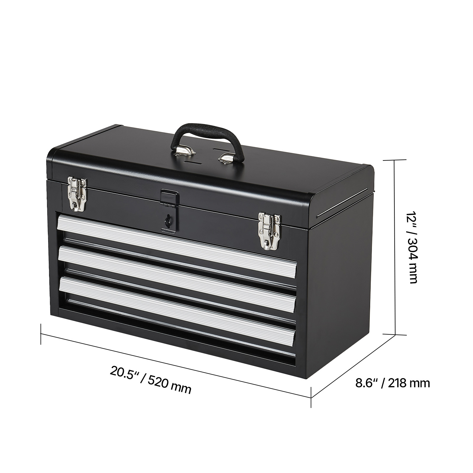 20in 3-Drawer Metal Tool Box B - Workshop Garage Tools Manufacturer のレビューと価格