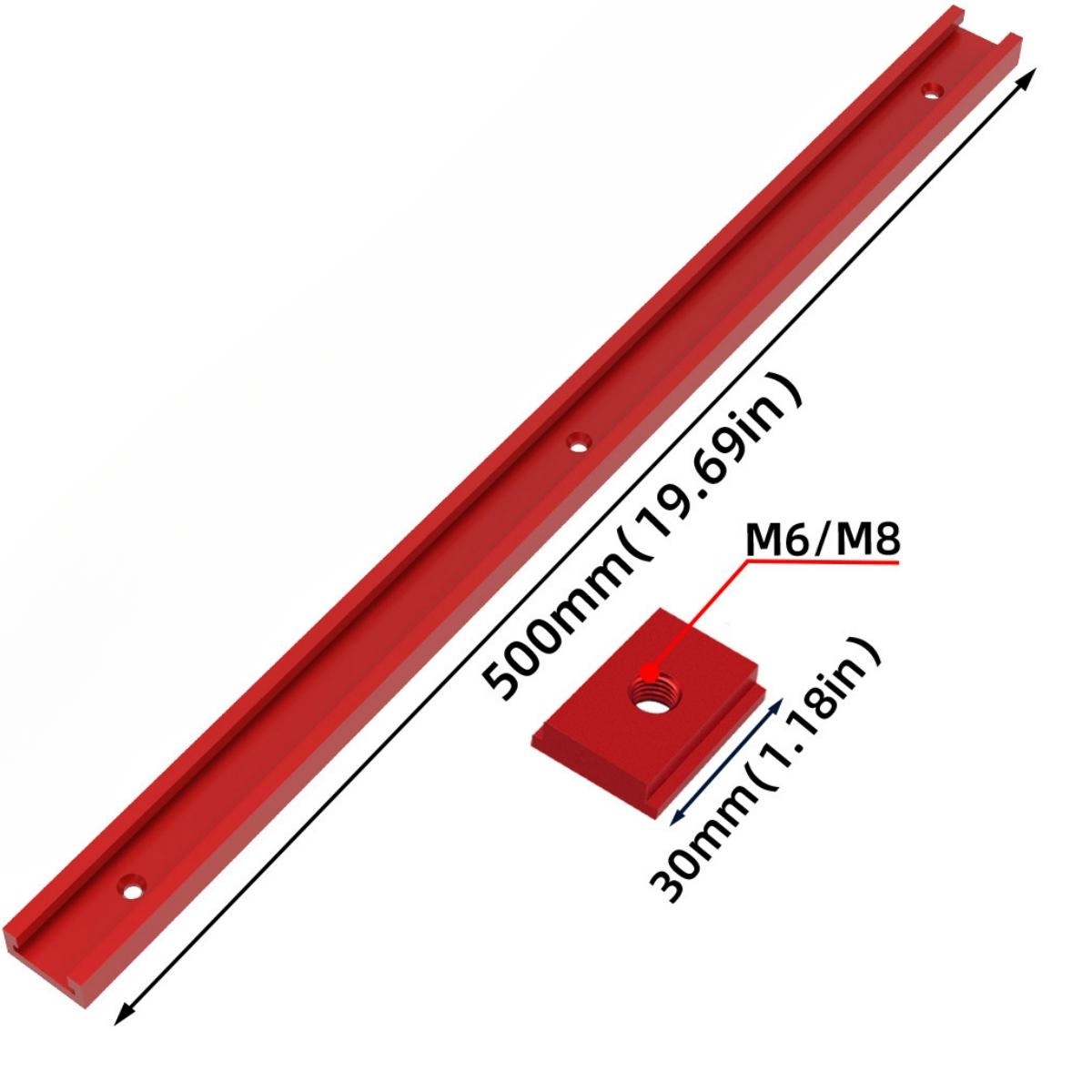 T30 Track 50cm Aluminium T-Sli - Router Table Insert のレビューと価格