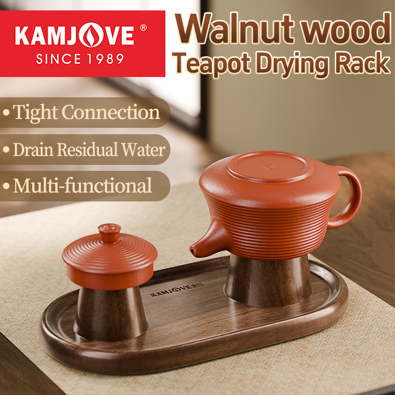 KAMJOVE Teapot Storage Rack,Ku - Chisel Set Wood のレビューと価格