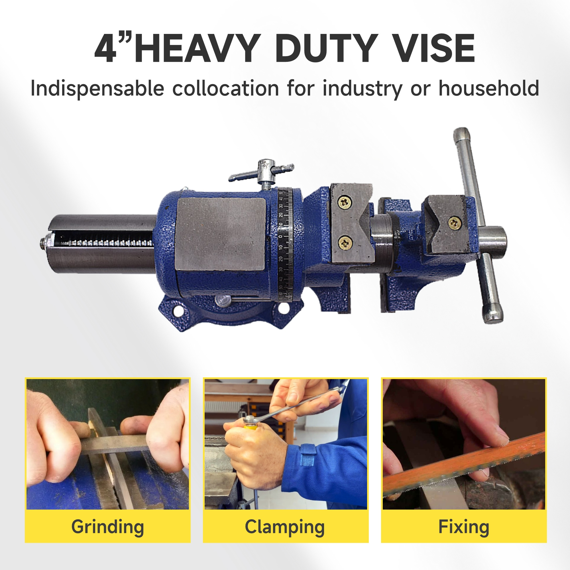 4 Inch Multi-Purpose Rotating  - Bench Vise Swivel のレビューと価格
