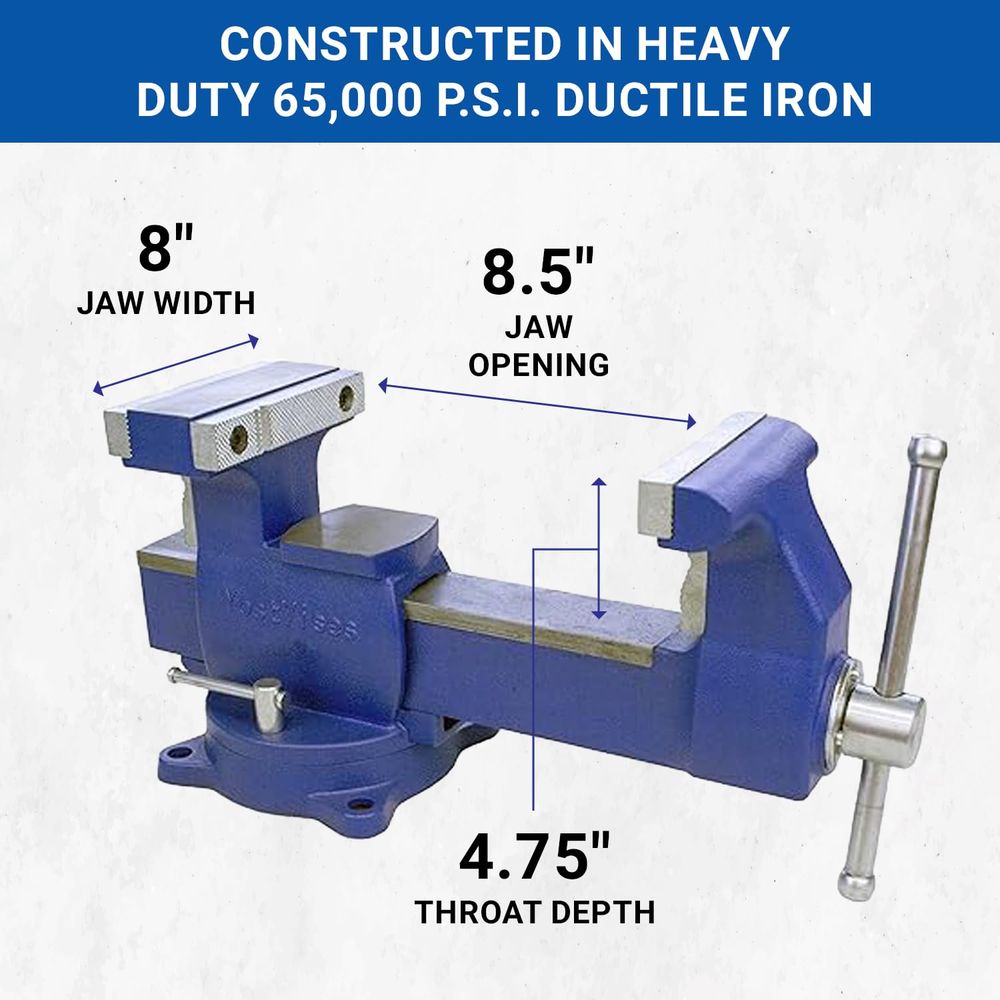 8 Heavy-Duty Reversible Pipe a - Bench Vise Swivel のレビューと価格
