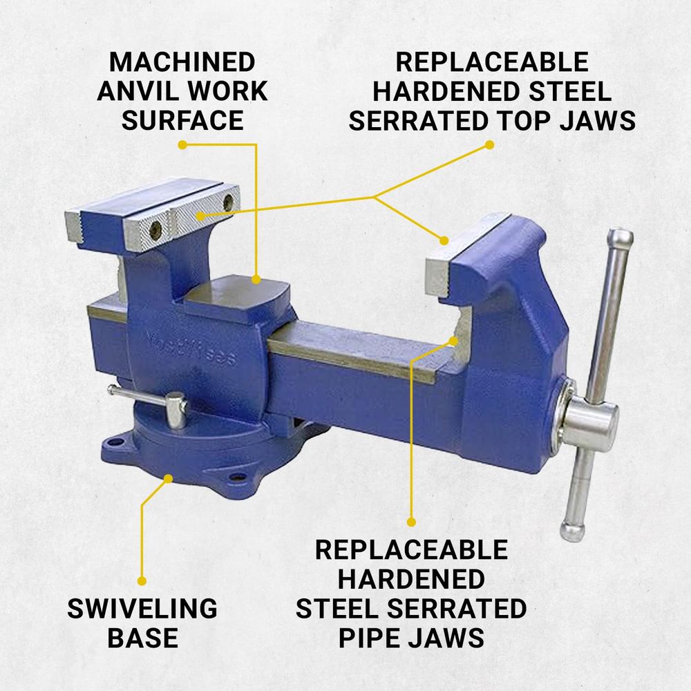 8 Heavy-Duty Reversible Pipe a - Bench Vise Swivel のレビューと価格