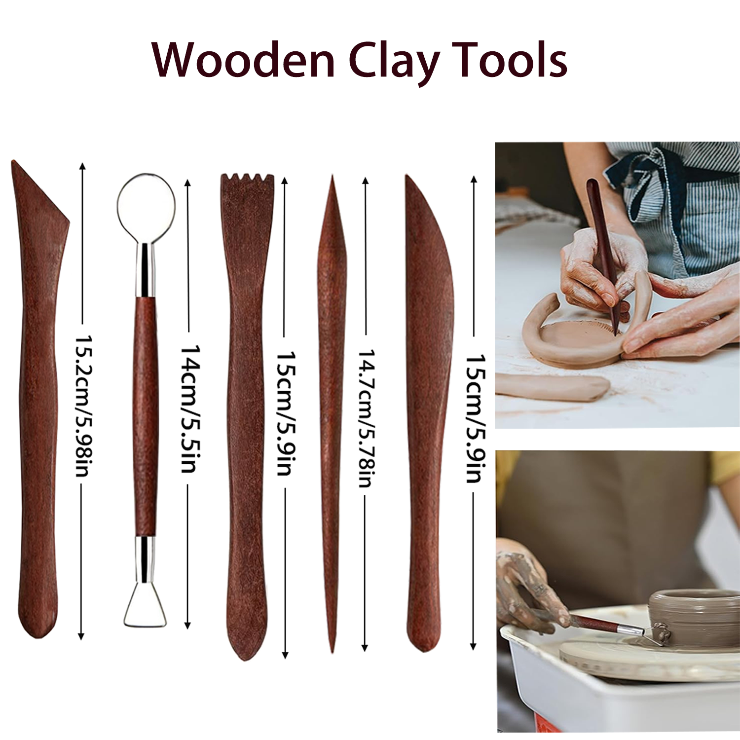 25/40Pcs Pottery & Clay Sculpt - Chisel Set Wood のレビューと価格