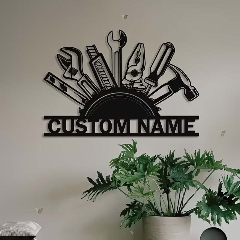 Custom Metal Tool Wall Art - P - Workshop Tools With Name のレビューと価格