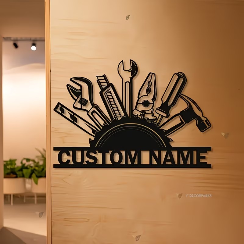 Custom Metal Tool Wall Art - P - Workshop Tools With Name のレビューと価格
